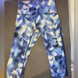 Blue Lululemon Cropped Leggings
